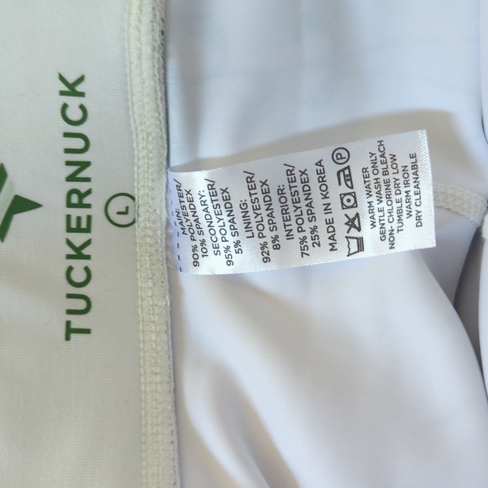 Tuckernut Tnuck Sport Naomi White/Fresh Buds Perforated Skort/Skirt L - Picture 15 of 16